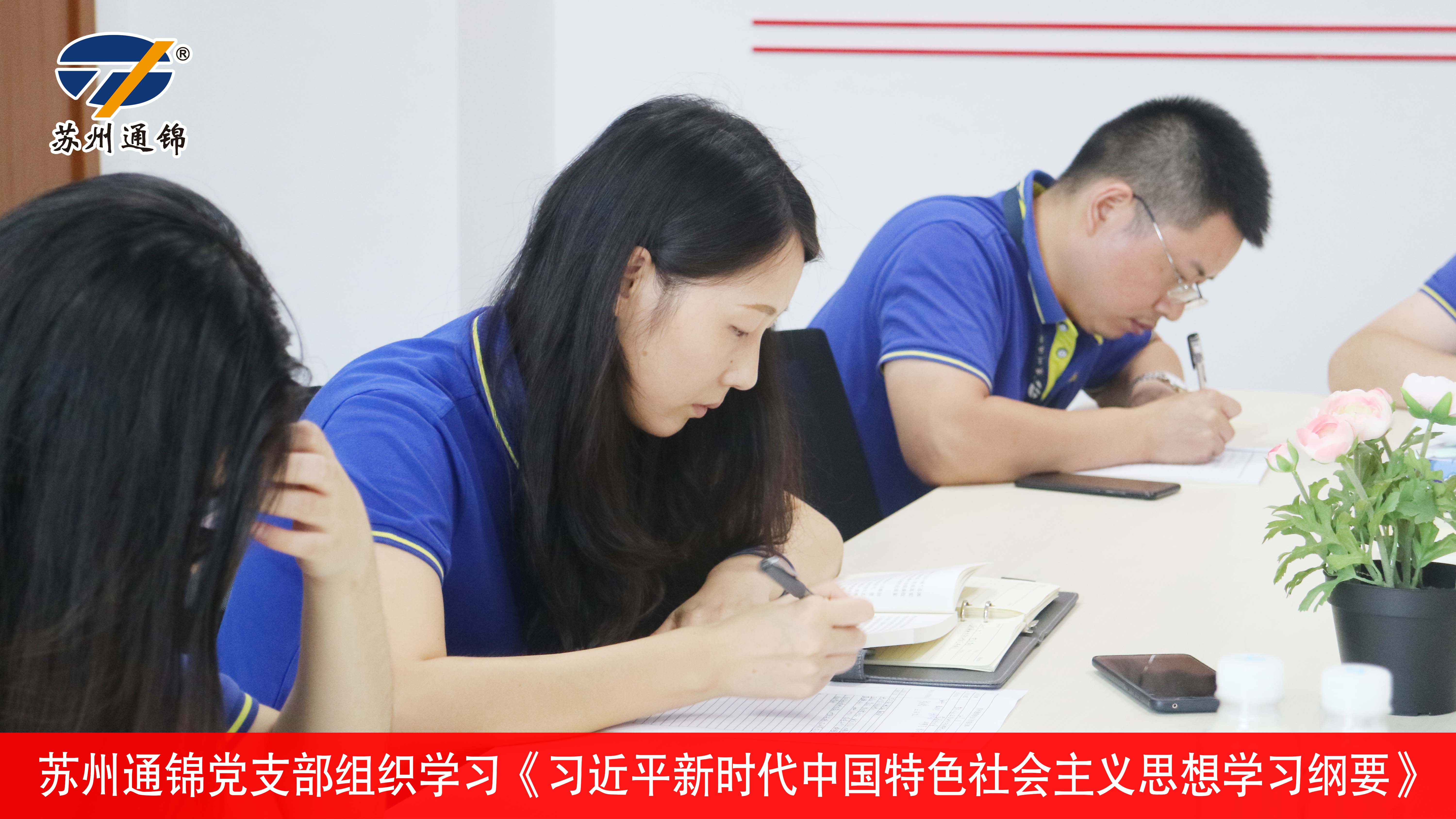 通锦党支部组织学习《习近平新时代中国特色社会主义思想学习纲要》