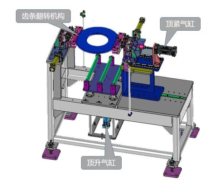 为新基建研发全自动管桩端板法兰焊接机产线